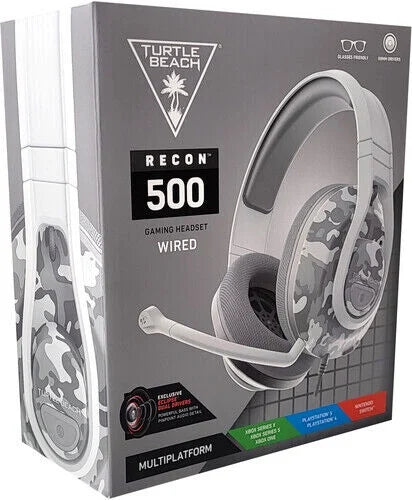500 Gaming Turtle Wired Camo Playsta [New Arctic Recon ] 4, Beach PS - Headset