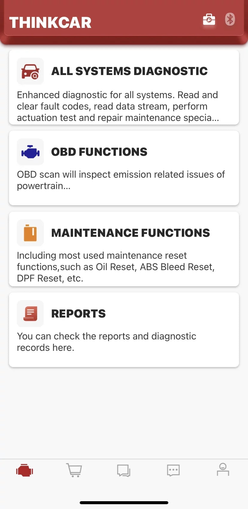 Tool Included) Bluetooth Systems Scanner Year THINKDIAG Maintenance Code Since Cars 1996- for OBD2 Functions (2 Car 15 Full Diagnostic Software Reader THINKCAR