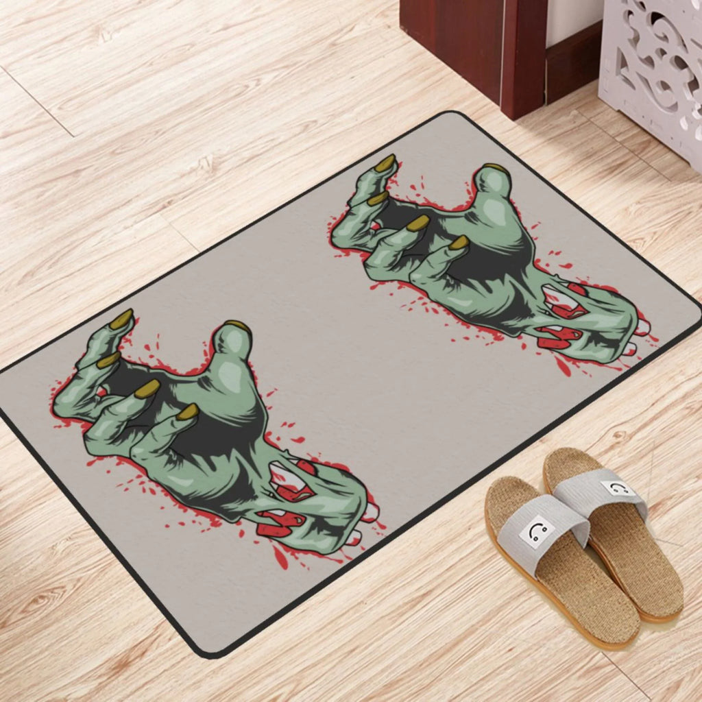 Indoor,72"x48" for Floor Living Rugs Zombie Facecloth Blood Area Mat XMXY exterior Sink Kitchen Entrance, Doormat Hand Room Area Non-slip Horror Rug