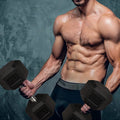 Dumbbell Metal 1 of Pair 1 Heavy Set Handles Dumbbell Rubber of Hex with Barbell ATIXEL