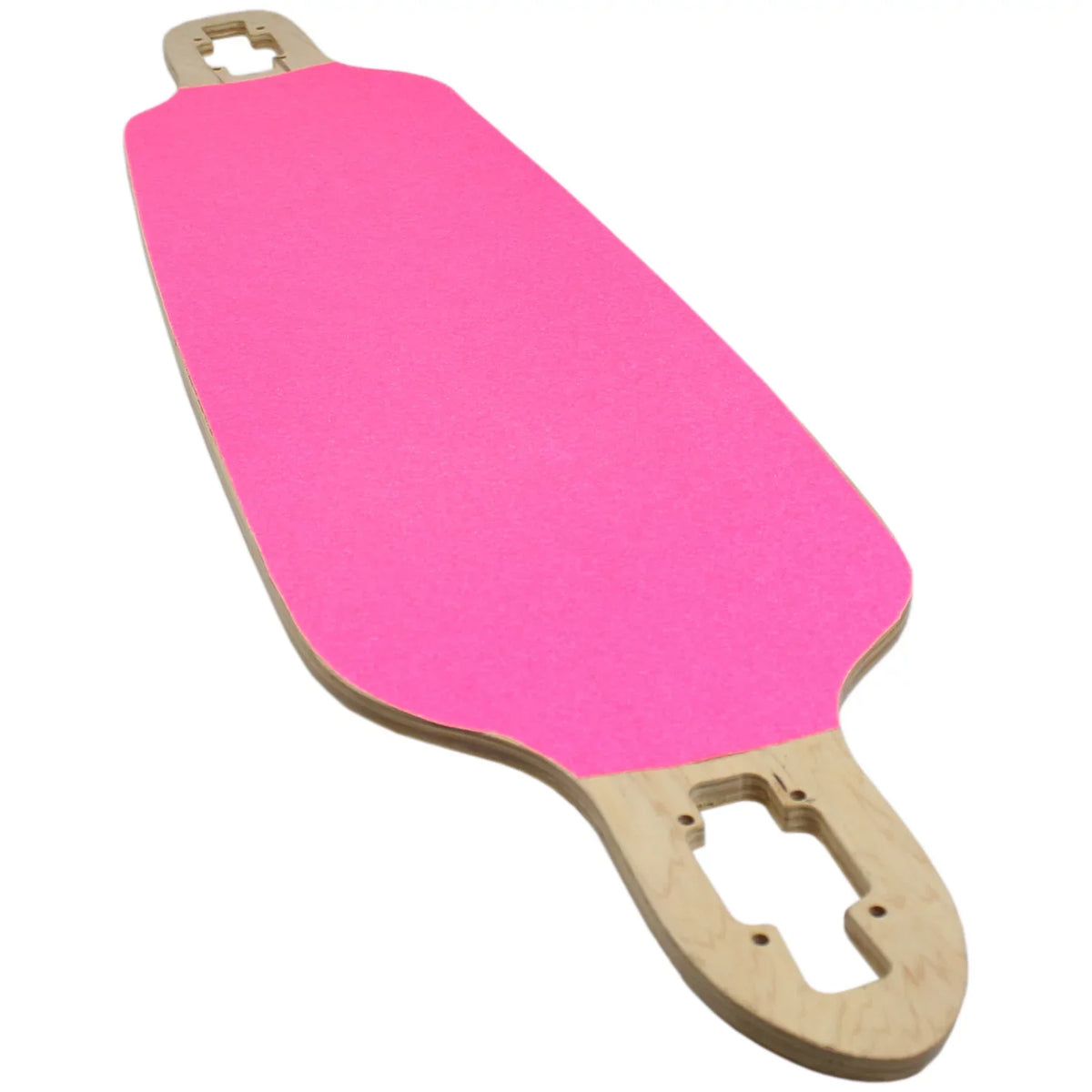 60' Pink Neon Roll 10" Diamond x Skateboard Longboard Black Grip and