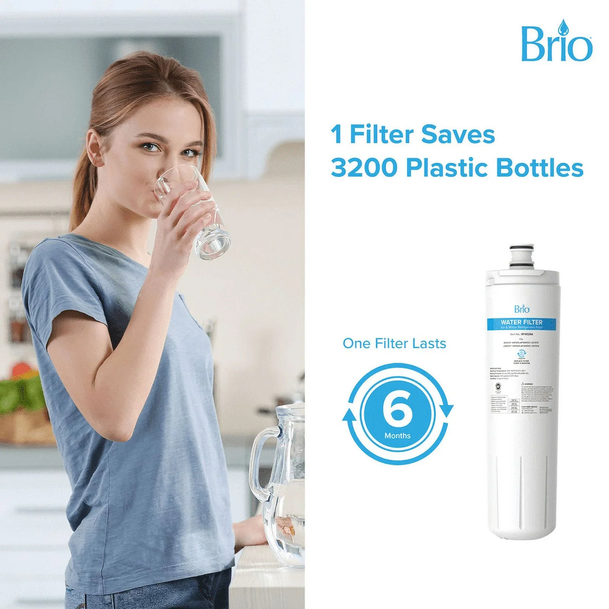 640565, 3M Whirlpool Cuno WHKF-R-Plus Brio AP3961137, CS-52, Filter Replacement With EVOLFLTR10 Compatible 6026A Bosch
