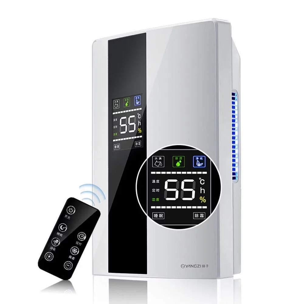 Quiet and Dehumidifier Tank with Dehumidifier 2200ml Remote Portable liquid Ultra TOOL1SHOoo LCD