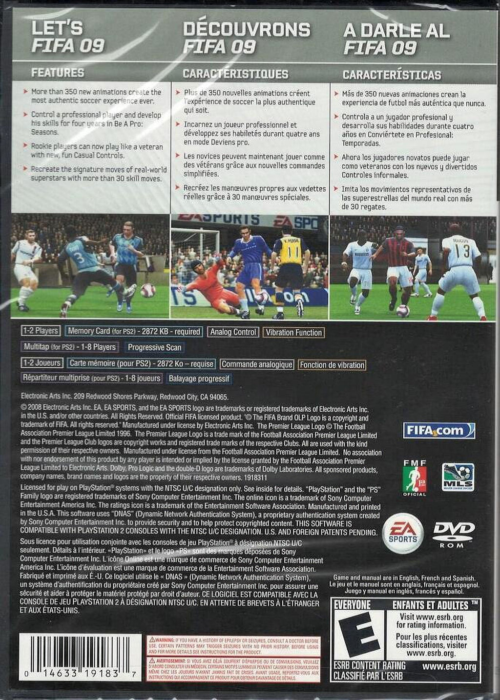 Factory 2009 (Brand Version) Sealed US FIFA New Soccer Playstation PS2 2