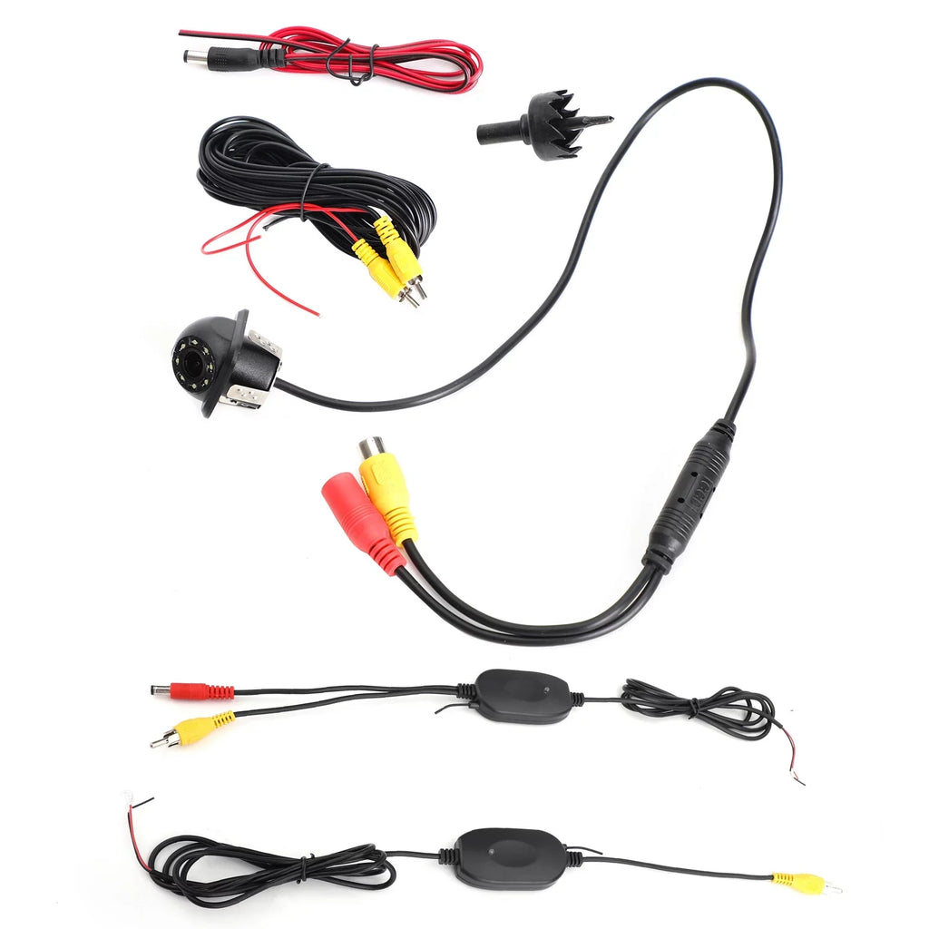 Reverse View CMOS Car Night Camera Kit Backup 170° HD 8 Rear View LED Wireless