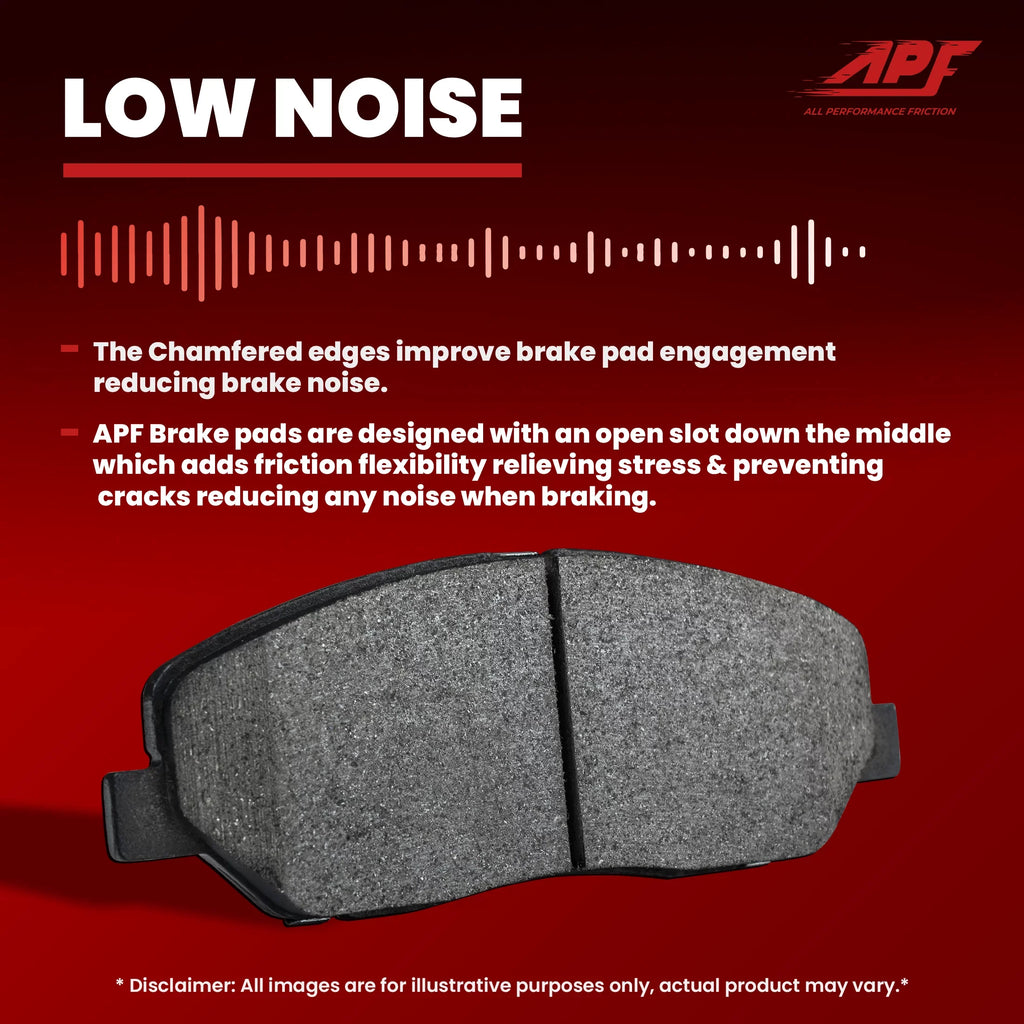 Front Carbon and Ranger Rear Pads Fiber 1998-2002 for Ceramic