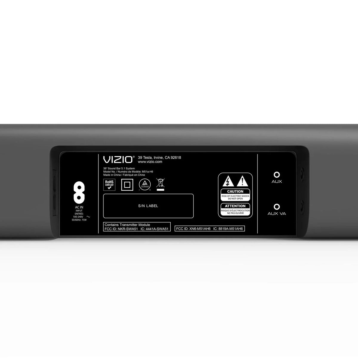 Bluetooth Bar Atmos, Dolby DTS:X, VIZIO with Premium 5.1.2 M-Series Sound