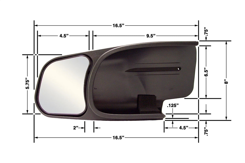 Towing Mirror Side Passenger - 10802 Chevy/GMC/Cadillac, CIPA Custom