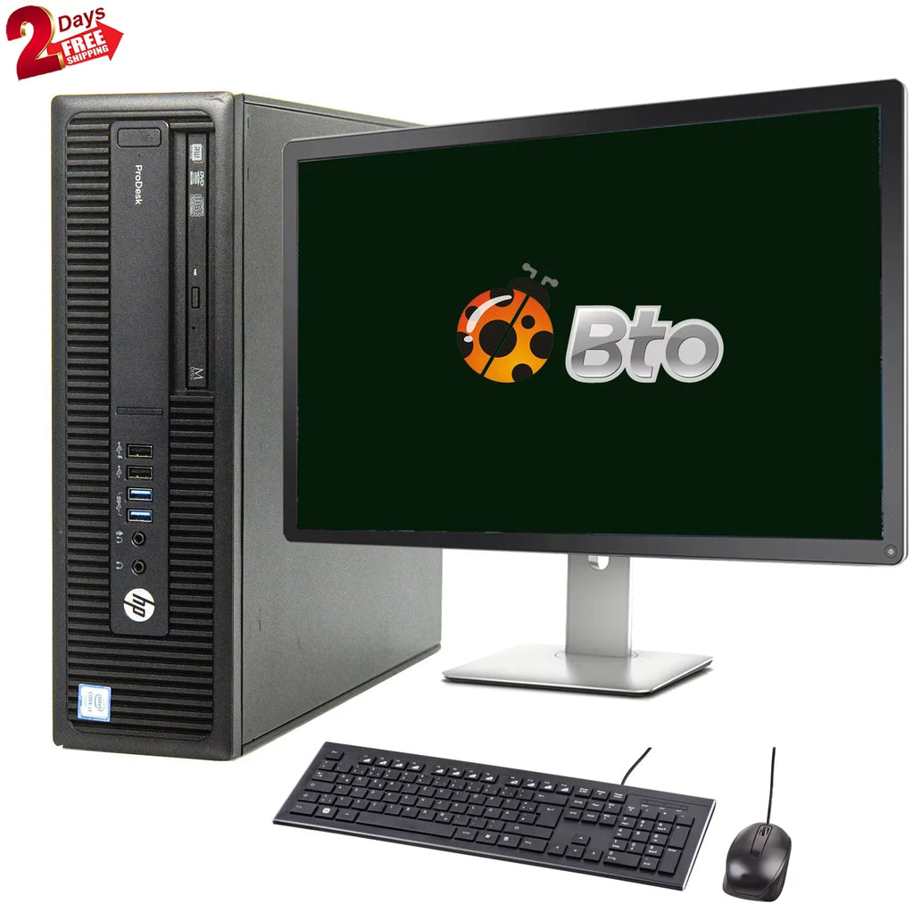 20" HDD, PC Keyboard 2TB Computer Win10 HP New 600 G2 LCD, WiFi, 3.3GHz Intel Mouse, DVD, Desktop 8GB CPU Ram, (Refurbished) Restored G4400 Pro & Pentium