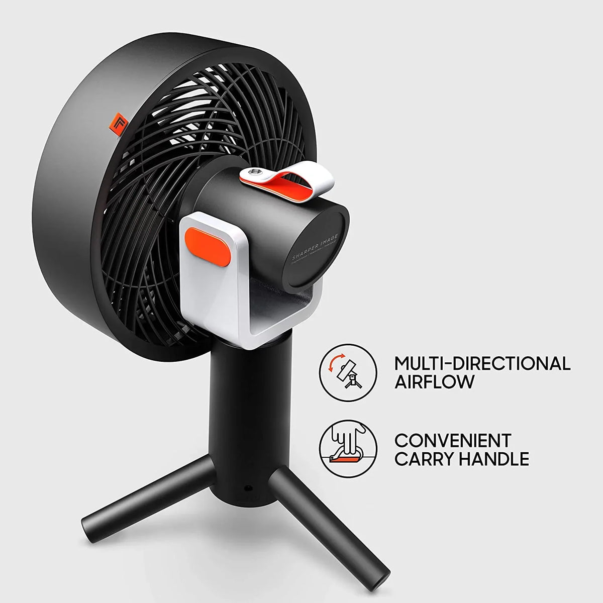 Image Black 15.5", Sharper Desktop SPIN Fan, Oscillating 10