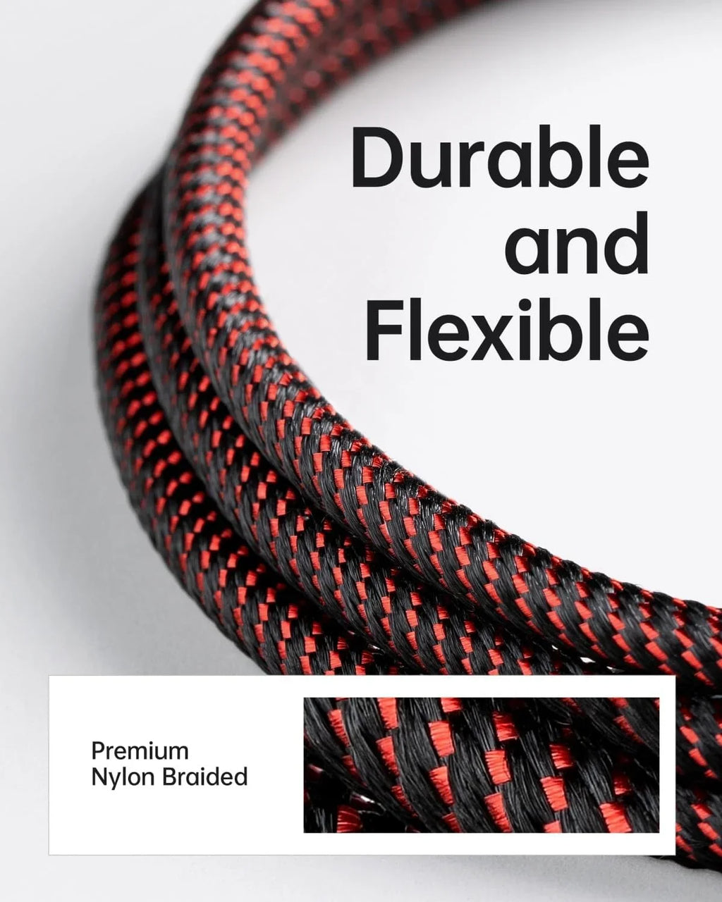 iPhone Long Compatible iPhone Unbreakable 10 Max/8/7/6/5S/SE, Cord with ft Fast Braided Charger Nylon Foot Charger 11/X/XS/XR/XS 10 Charging Red iPhone USB iPad Pro/Mini/Air(Red) Cord 3Pack