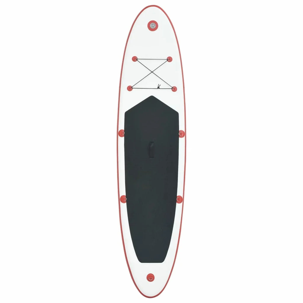 Red and Inflatable Set Paddleboard White Walmeck