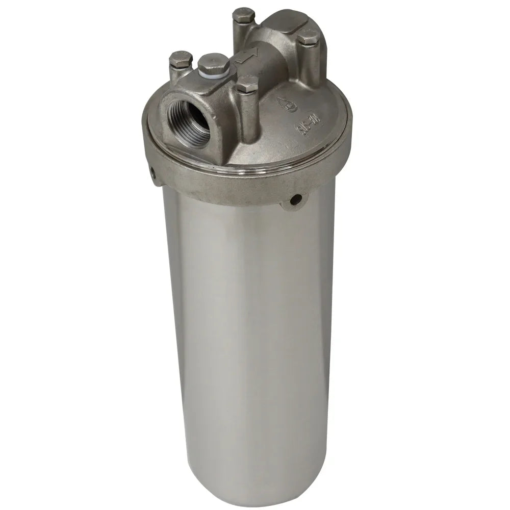 Bracket Particles with Housing 10"L Filter Pin PreAsion liquid Rust Wrench Filtering Scale for Cartridges Dirt 3/4"NPT Heavy-duty