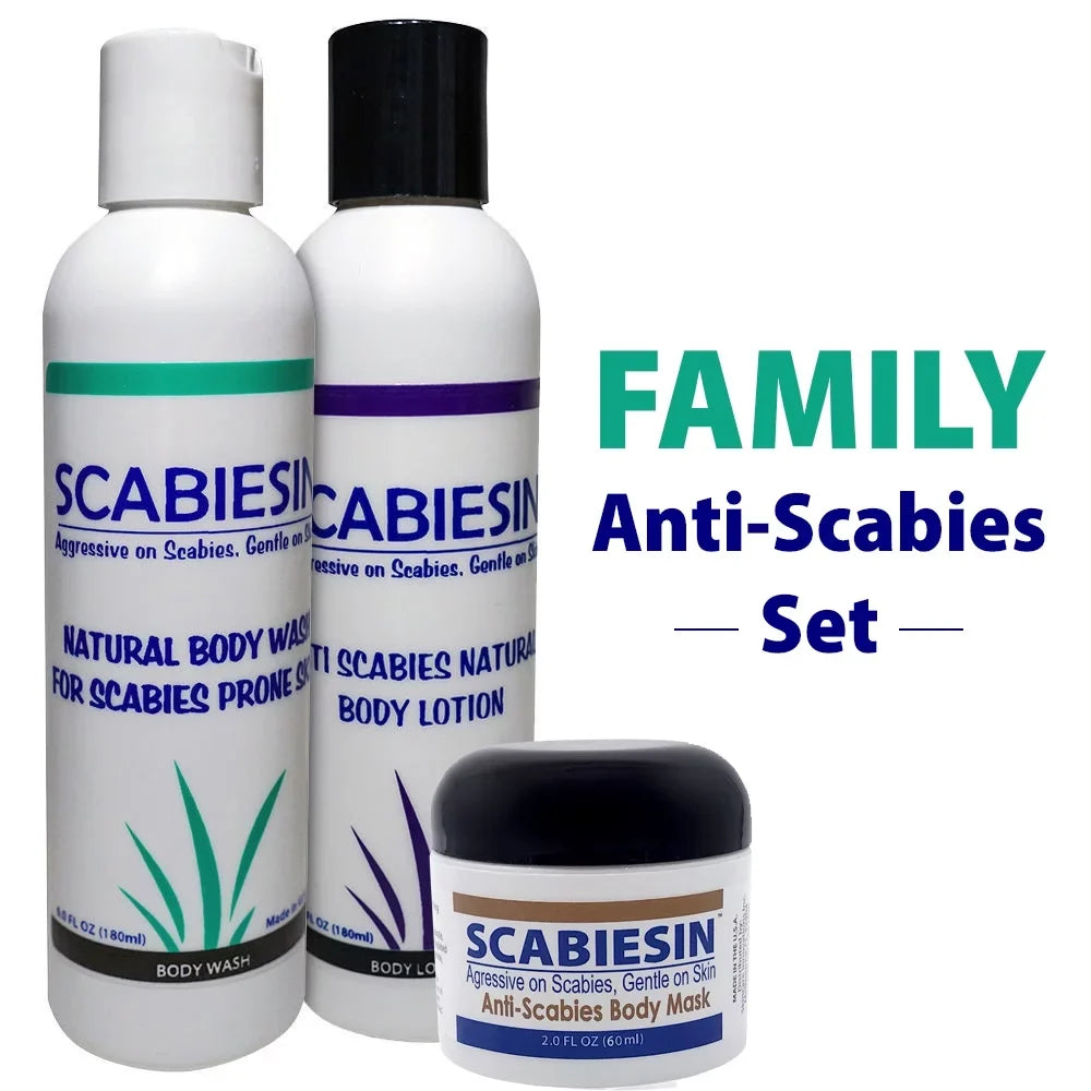 Stop Help Itching Treatment Kit, and Pcs. Anti Set Kill Skin Mite 3 Home Products Scabies Scabiesin: Scabi to