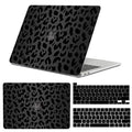 ID Keyboard Shell（Black Leopard GABraden Print） 2016 Protectors,Laptop 2 (A2338 and 2017 pro M1 2018 Touch MacBook Hard Pack inch with 2019 /A2159/A2251/A2289/A1989/A1706)with Case,2020 13 Compatible