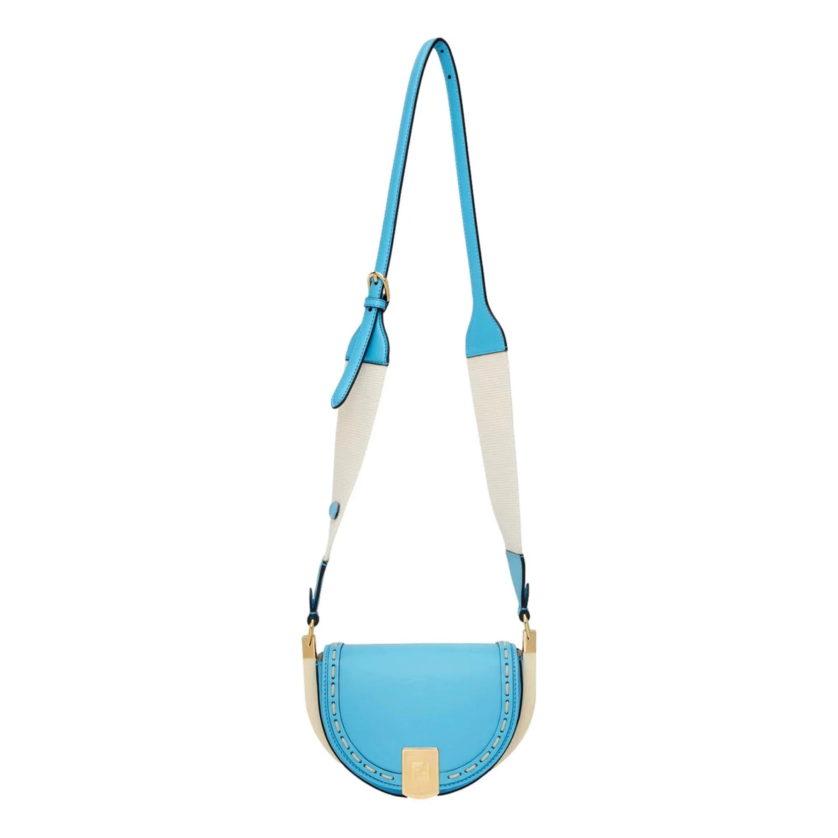 Moonlight Bag Blue Fendi Satchel Leather Cyber Crossbody