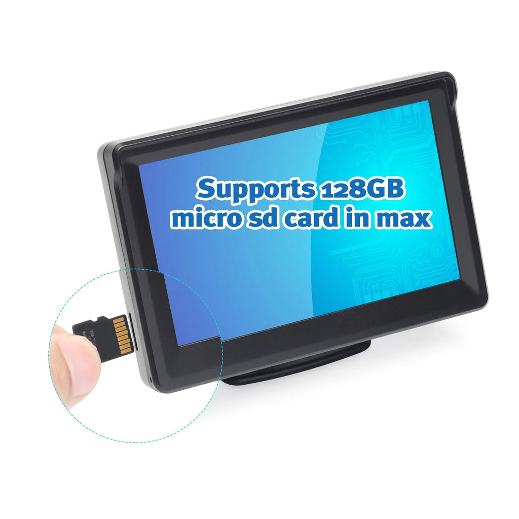 Recorder View Camera Rear Menu Trailer Camper Van Inch Camera OSD Kit Camera Truck with Car Video HD 5 Reverse Backup for Wireless DVR 720P LCD Monitor
