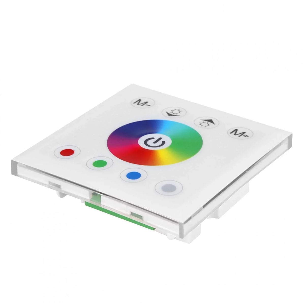 Switch Touch Touch RGBW Light(Black/White) Controller Controller, LED Panel Mounted Wall Panel, Wincal Touch LED Strip Dimmer for Panel Colorful Wall-Mounted