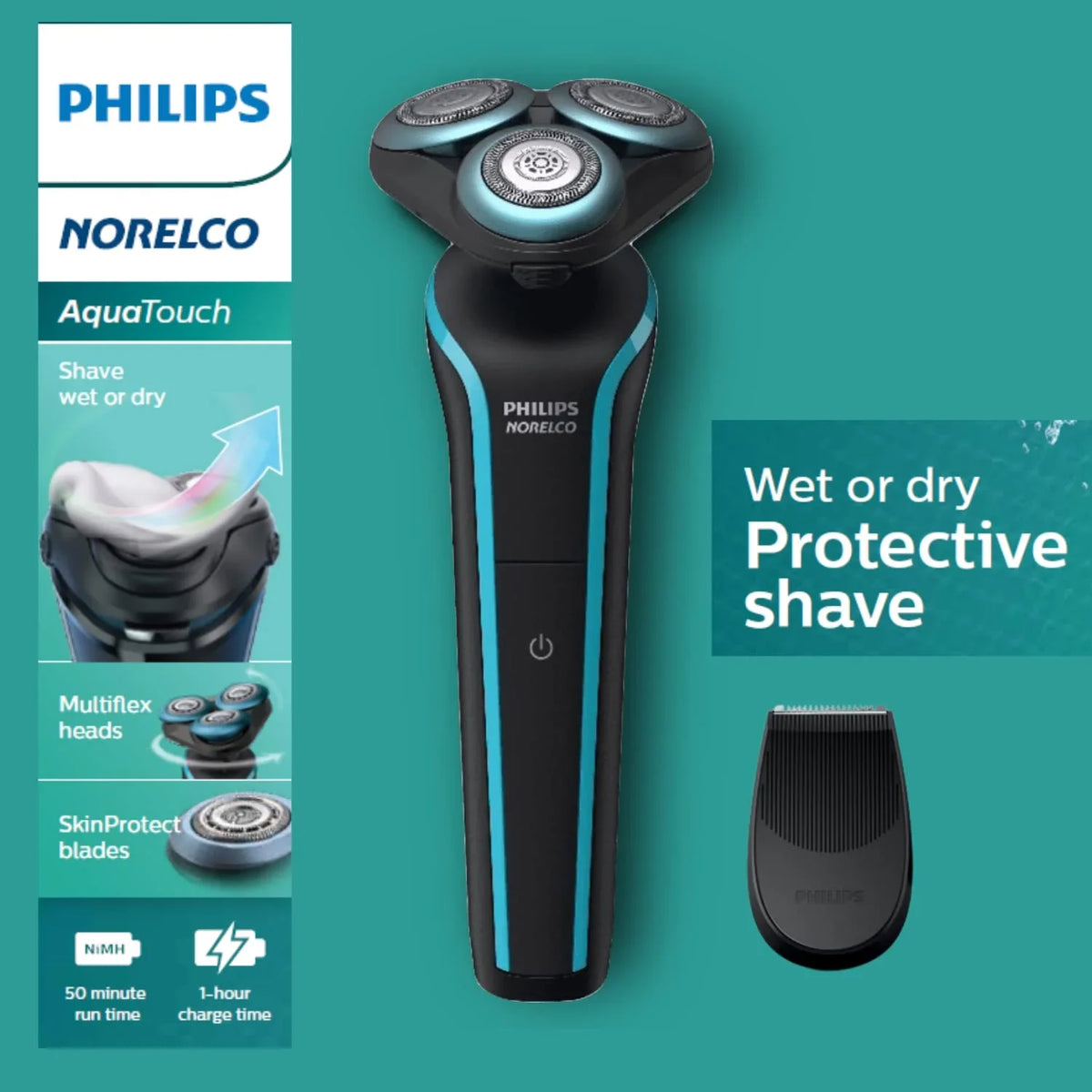 Electric 5000 Shaver Dry Wet Rechargeable Trimmer Men Philips Norelco Series Beard for Cordless