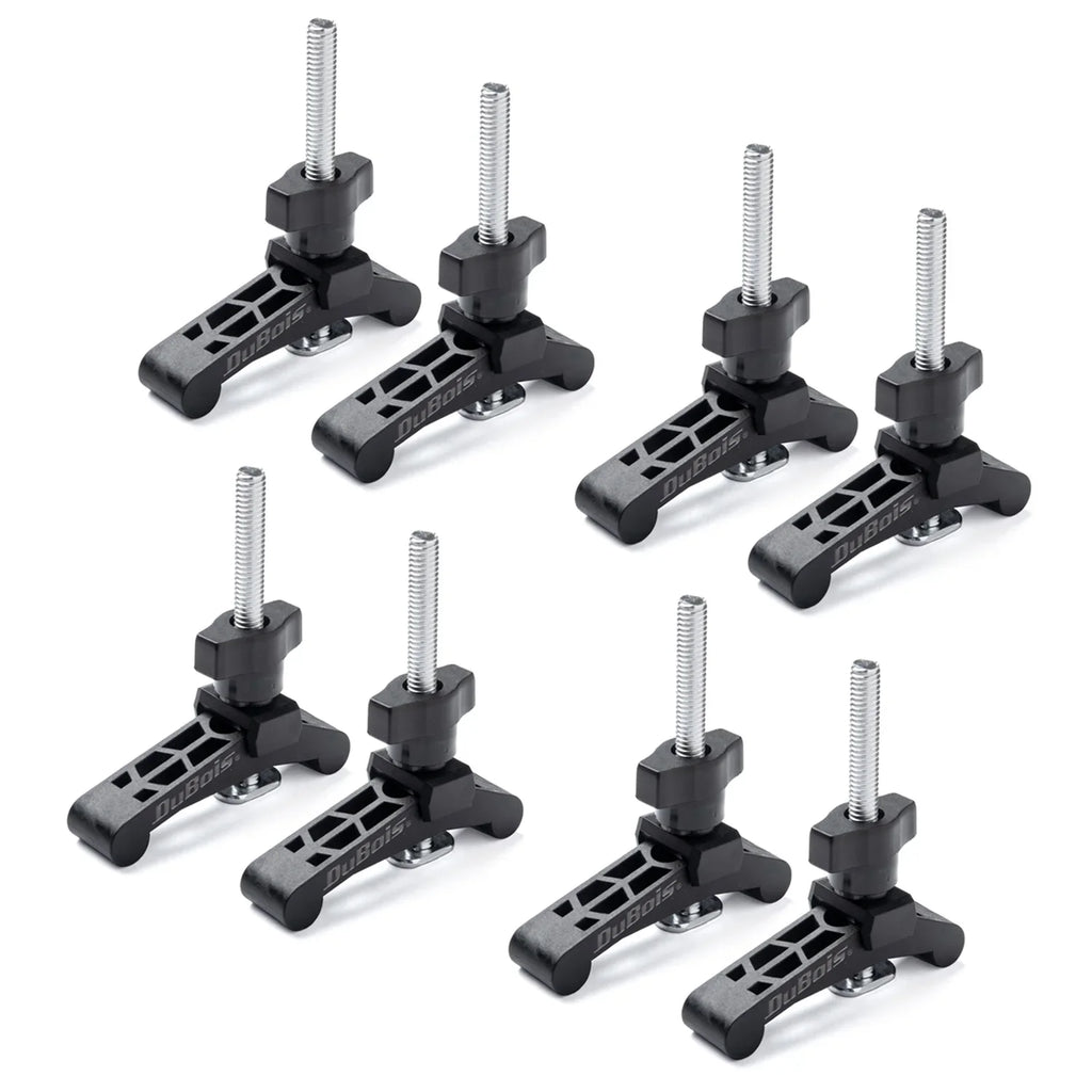 Down Plastic Reinforced Mini Hold Steel ¾ DuBois T x 51045-P4 3-3/4" 8PK with Track Clamps Clamps Woodworking T-Bolts, Series,