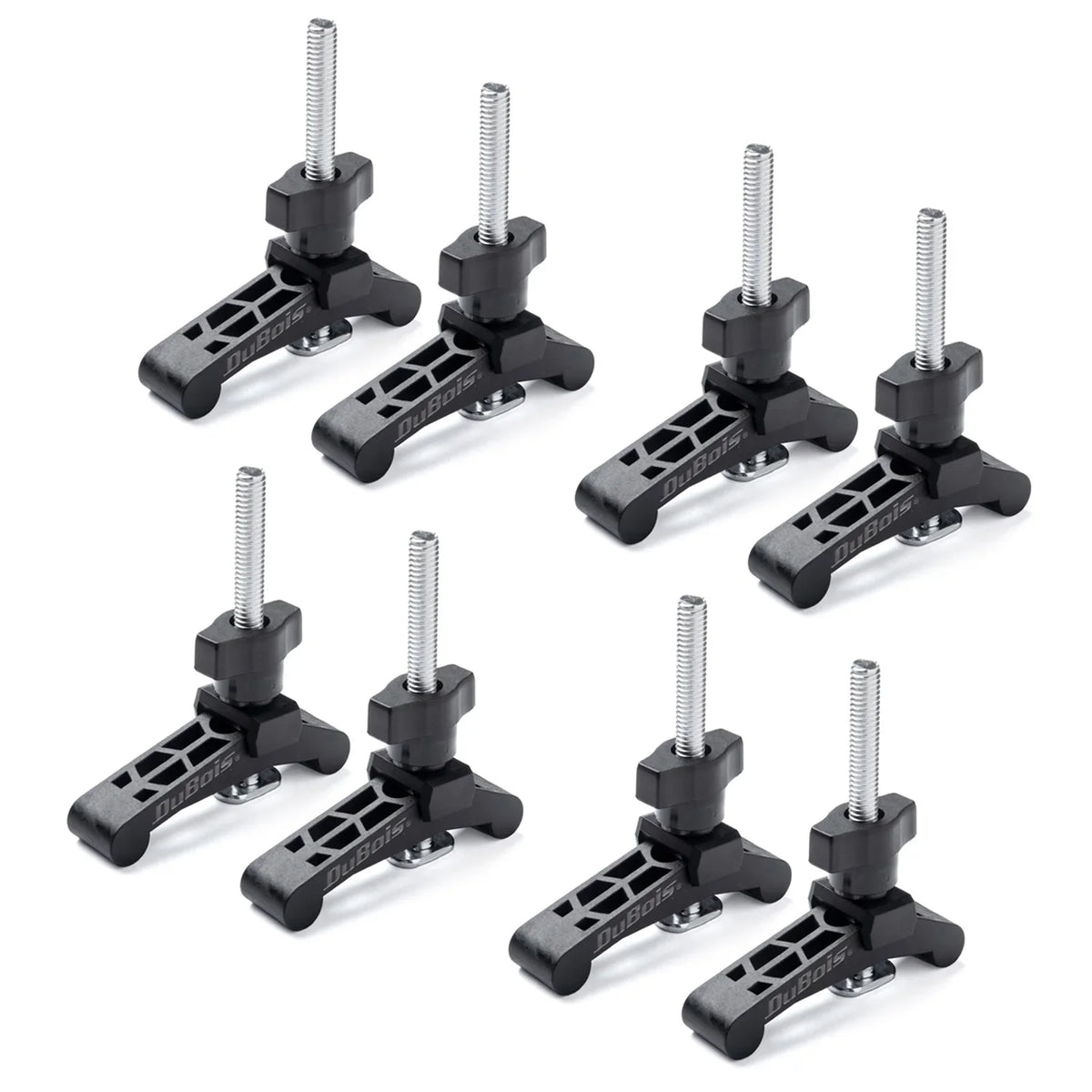 Down Plastic Reinforced Mini Hold Steel ¾ DuBois T x 51045-P4 3-3/4" 8PK with Track Clamps Clamps Woodworking T-Bolts, Series,