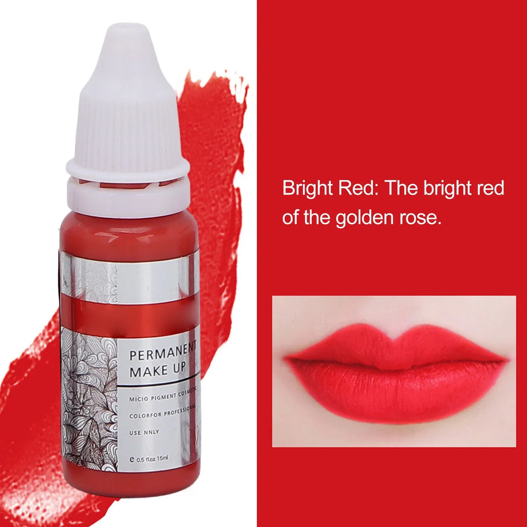 Microblading Color Ink Permanent 8pcs Tattoo Semi Lip Pigment 120ml Makeup