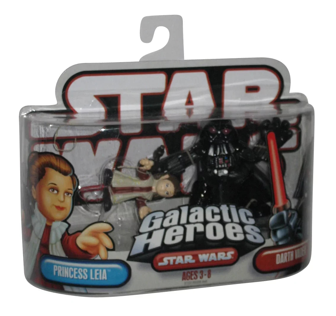 & Hasbro Wars Heroes Leia Vader Set Princess (2006) Figure Darth Star Galactic