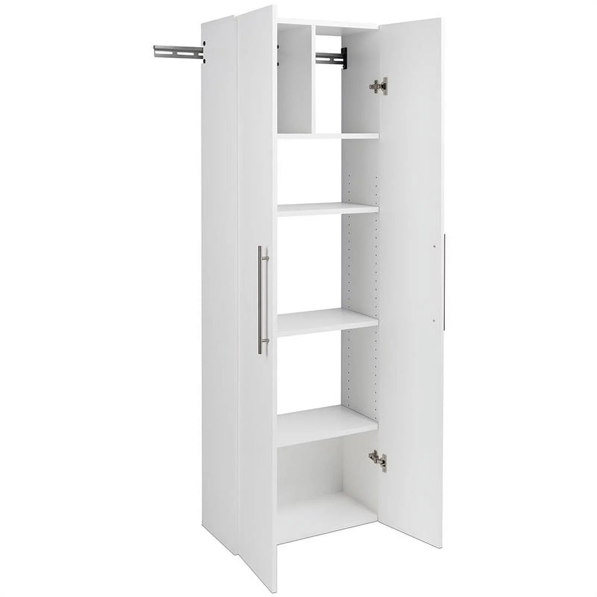 White Wall Cabinet Row Garage Mounted Piece Large Set 72" Pemberly in 3