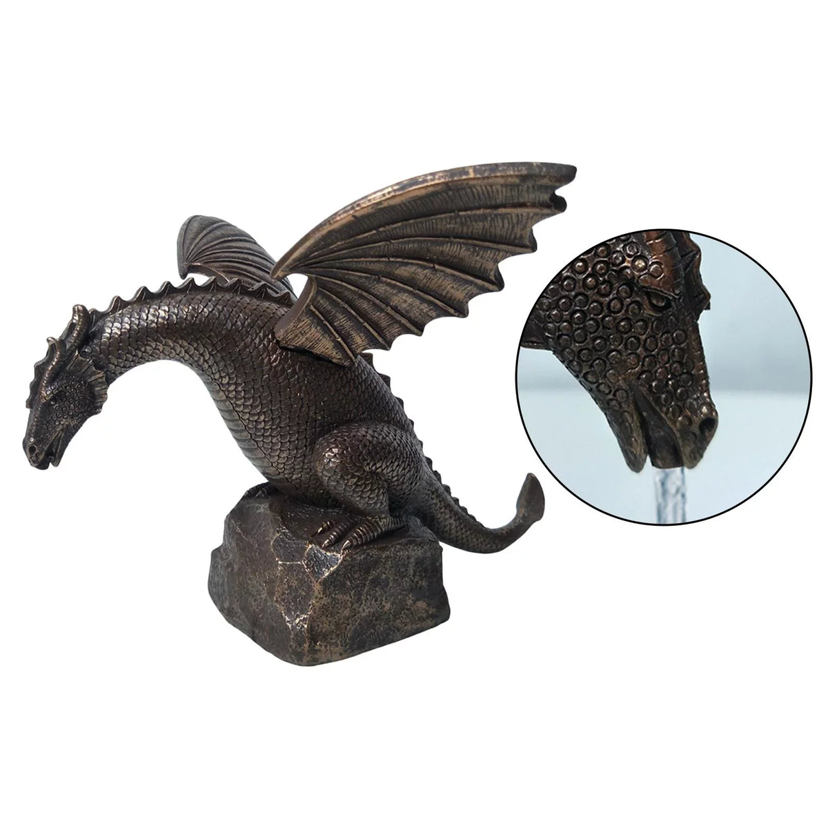 Sculpture Decorative fountain Dragon Creative Waterscape exterior Sculpture, Statue Decoration Shape Decor Garden Dragon