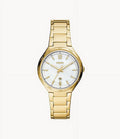 Three-Hand Date Steel BQ3740 Stainless Watch Ashtyn Gold-Tone Fossil