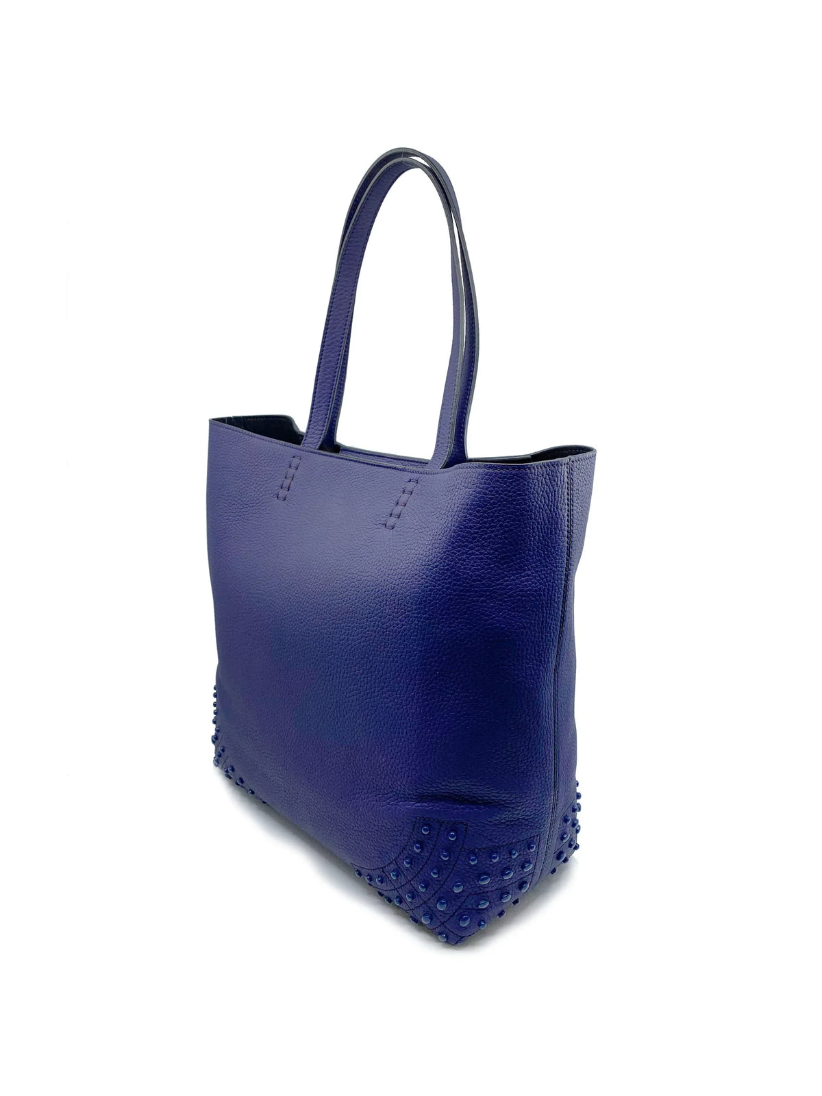 XBWAMRFT301MACL-411 Wave Violet Soft Satchel Tod's Gommini Tote New