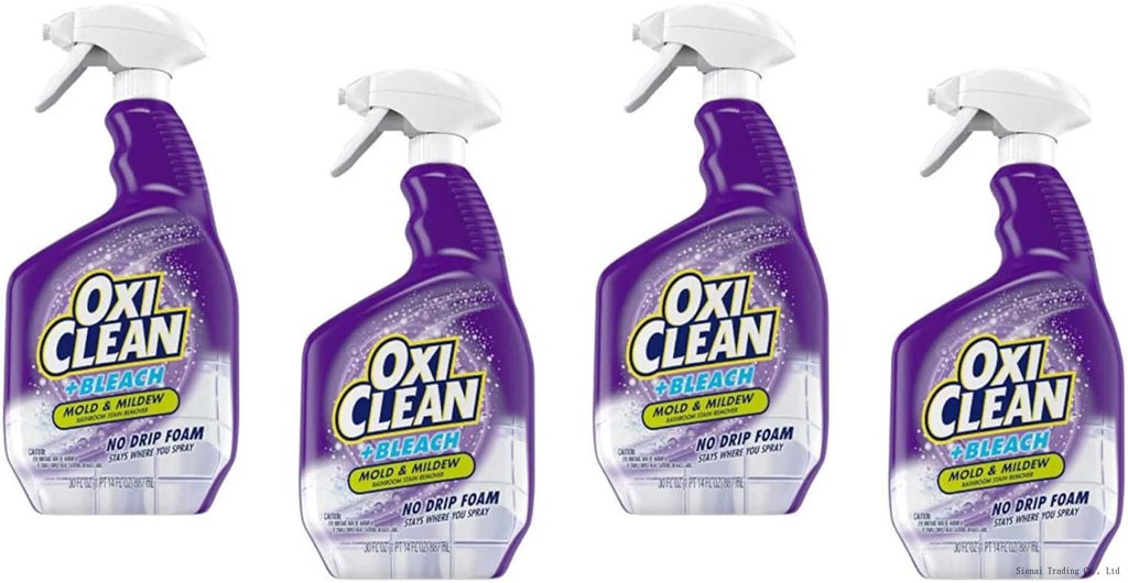 No Drip Mold 4) Remover Stain 30 Oxiclean Plus Foam, Bathroom Mildew Bleach, (Pack & Of Oz.