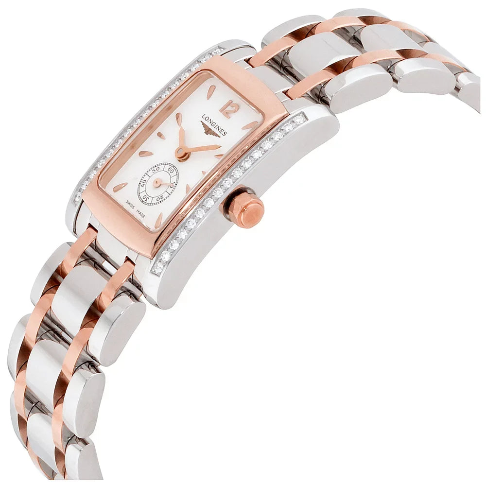 Stainless DolceVita White Longines L51555197 Steel Watch Dial Ladies