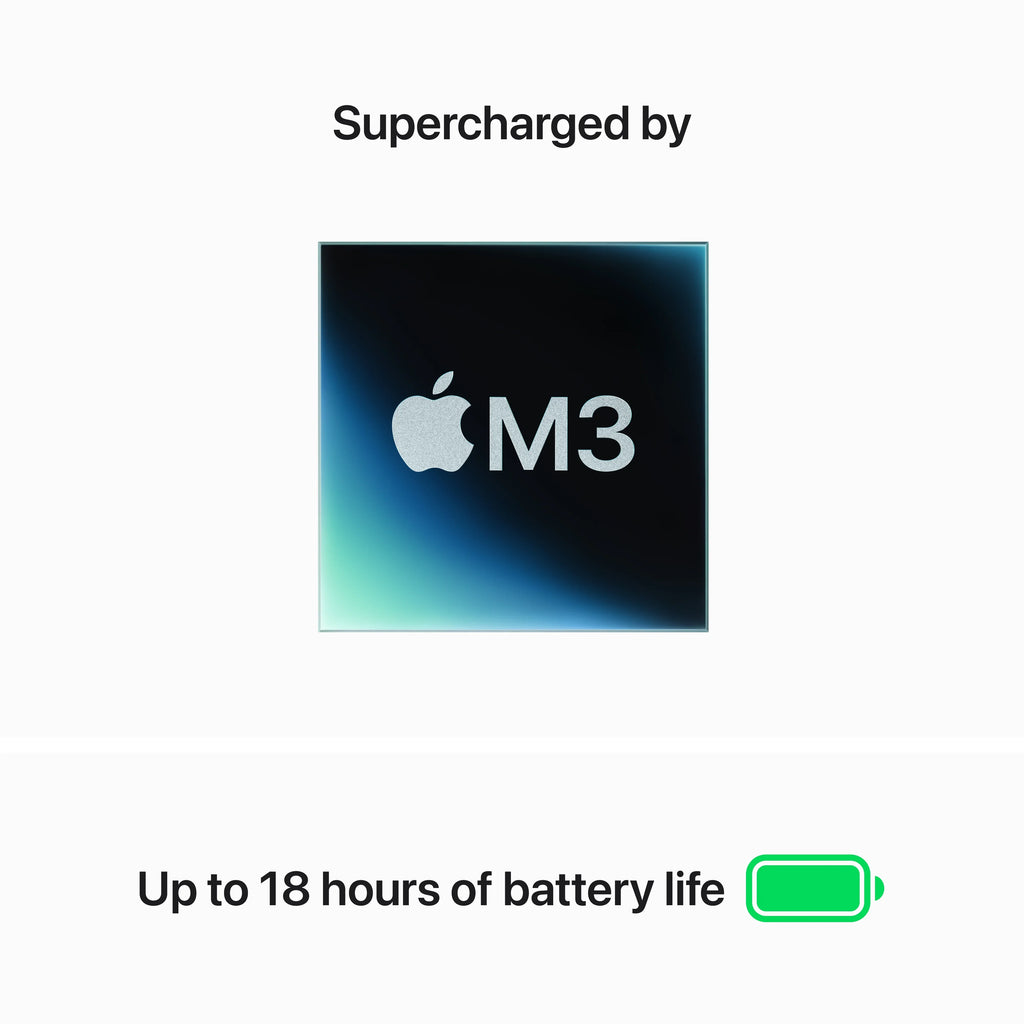 '+ - 8GB - AppleCare M3 2024) CPU 8C (Spring Starlight 256GB, 15-in MacBook MRYR3LL/A Air GPU, 10C Bundle