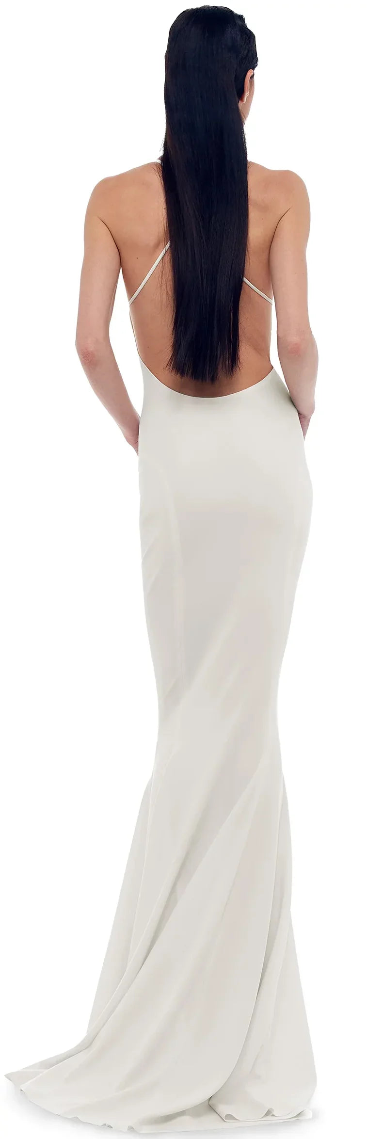 Gown, Mermaid Back Low SNOW US WHITE Kamali Medium/38 Women's Norma