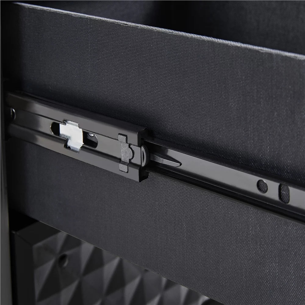 Makeup Case Professional with Drawers,Black Rolling Yaheetech Train