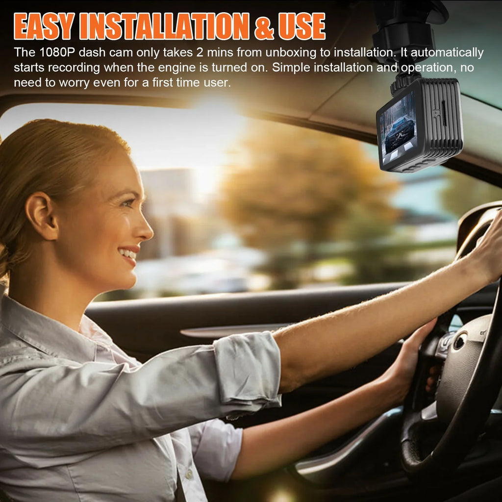 Camera Parking WDR, G-Sensor, Dash Dash Monitoring, Detection, Dashboard Rear and 170° Black Dual Cars, Display, with 1080P 3.16inch Camera Cam, Dual Wide Recorder for Angle Motion TSV Front