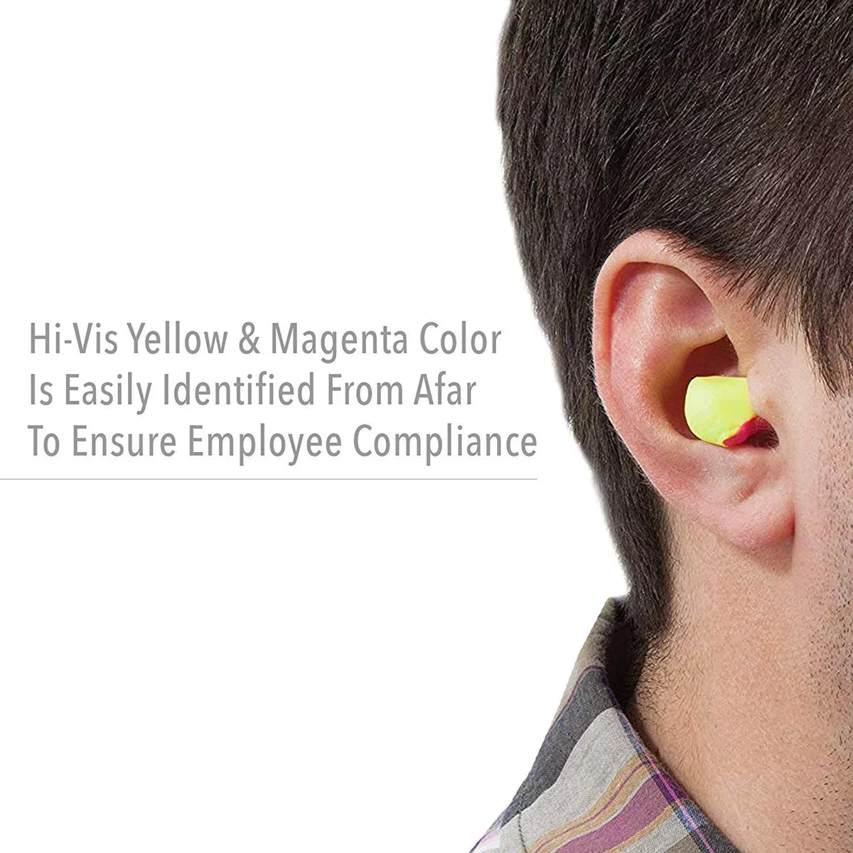 Pairs Hi-Visibility Earplug Lite Yellow/Magenta HL400 Howard Refill 200 (LPF-LS4-REFILL), Leight Laser Dispenser, for