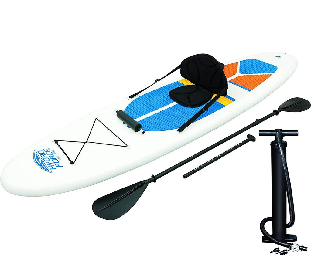 Stand Bestway Cap White Paddle Board (2 Hydro-Force 10' Pack) Inflatable Up