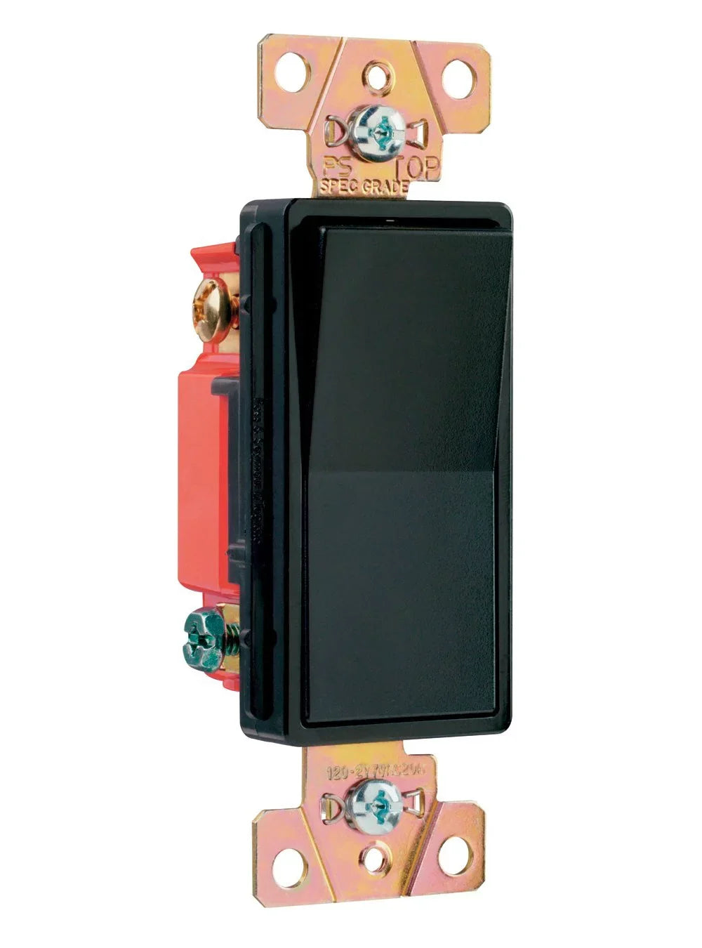 3-Way Specification Decorator 2623BKCC6 Grade Switch, Black, 20A, Each Legrand