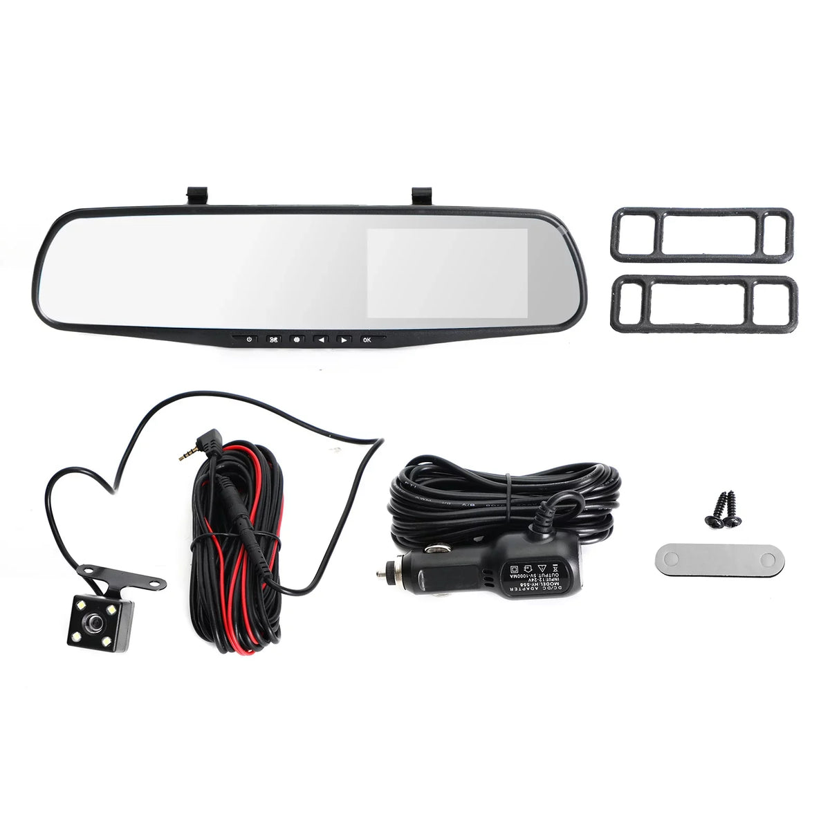 DVR Dash Video Rearview HD Mirror Rear Car 1080P Front Recorder Camera Cam Dual