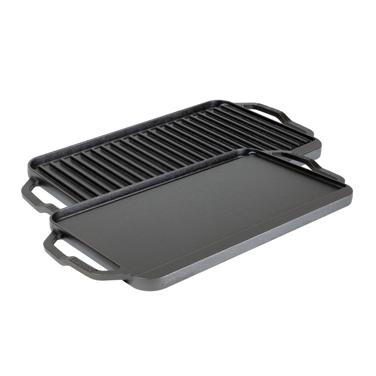 Grill Lodge & Griddle with Handles Burner Stovetop, - Open Collection Fire Grill, Iron Grill/Griddle or Chef - Cast Reversible Flat Cast Iron Cast Double Oven, Skillet Iron for