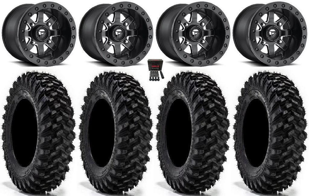 Maverick Wheels Mule Warrior Bdlk ProFXT 30" XT Fuel 15" Tires (4+3) Kawasaki Mi
