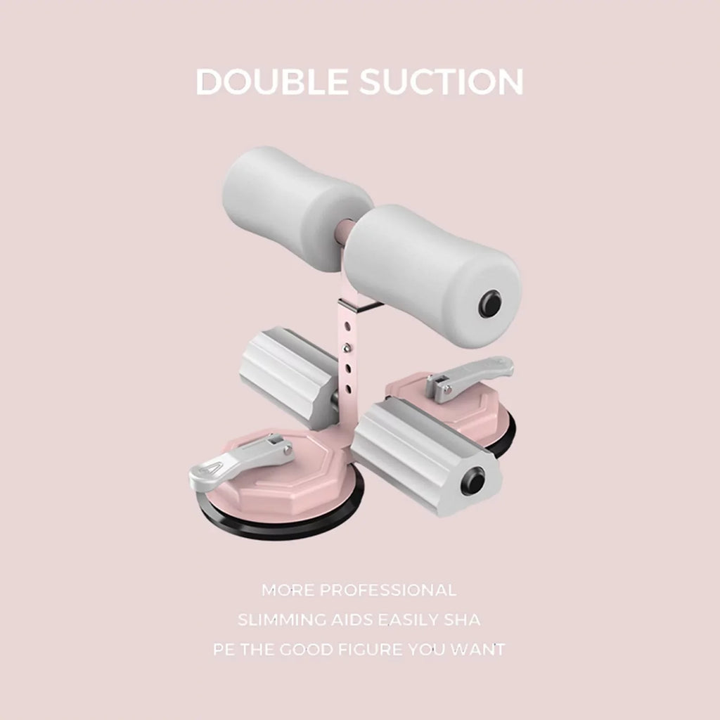 Cup - Abdominal Powerful Settings 3 Equipment Abs Gray Sitting Floor with Exercises Height Pink Suction Bar