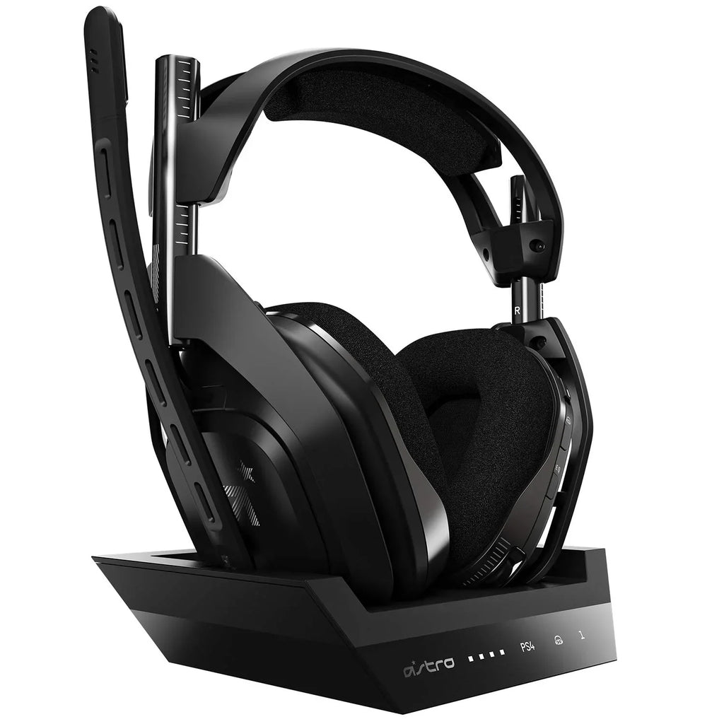 New) Gaming 4 Black/Silver ASTRO Station Like + Headset - Gen Pre-Owned PS5, Compatible A50 Mac PC, Base Wireless With (Refurbished: PS4,