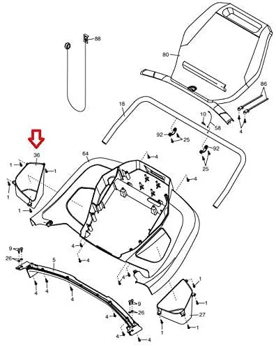 Icon Gym & W Works Treadmill Inc. Fitness, Gold's Proform Health NordicTrack Tray 324277 Left