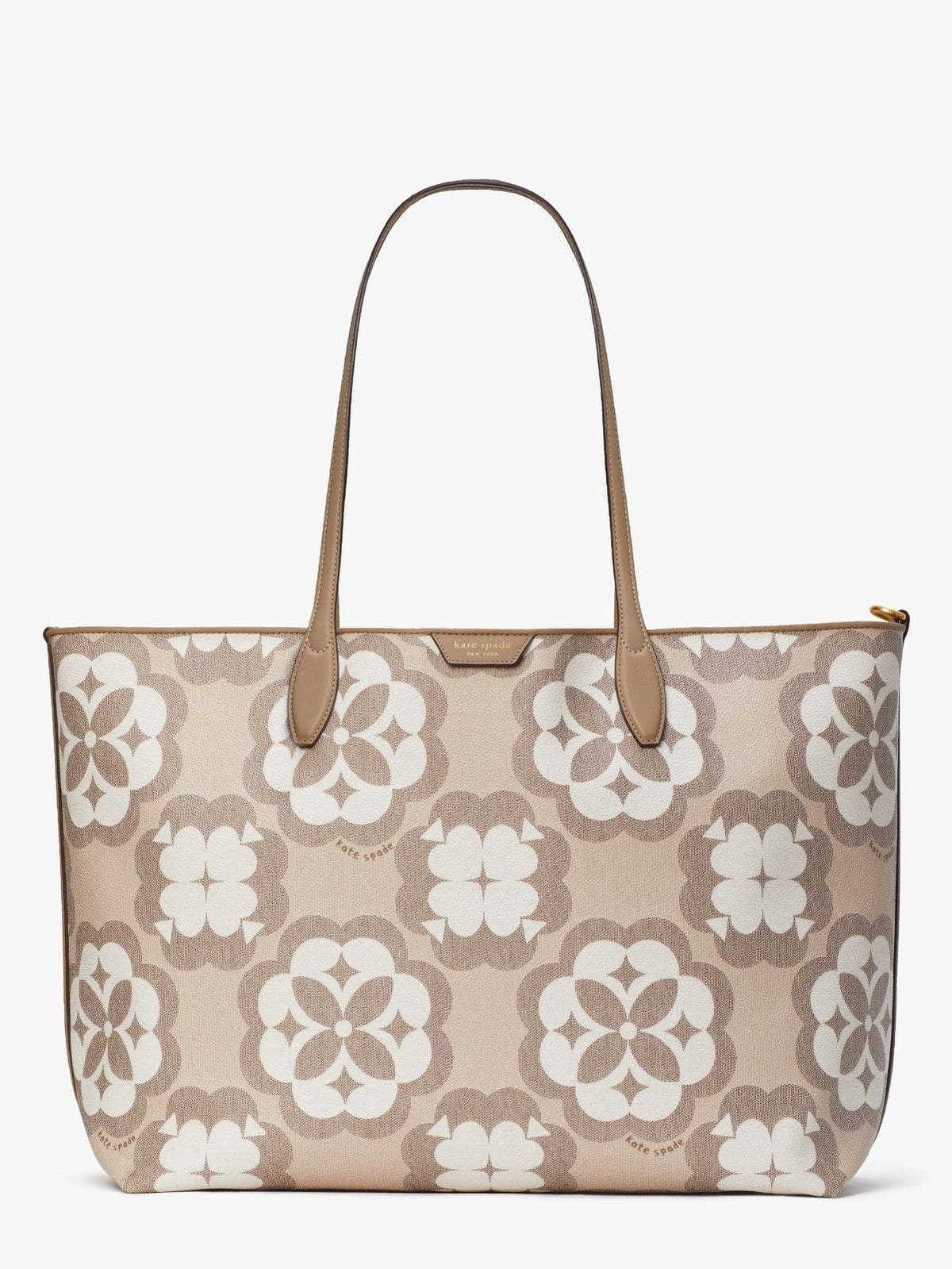 Sutton Large Tote Monogram Flower Spade