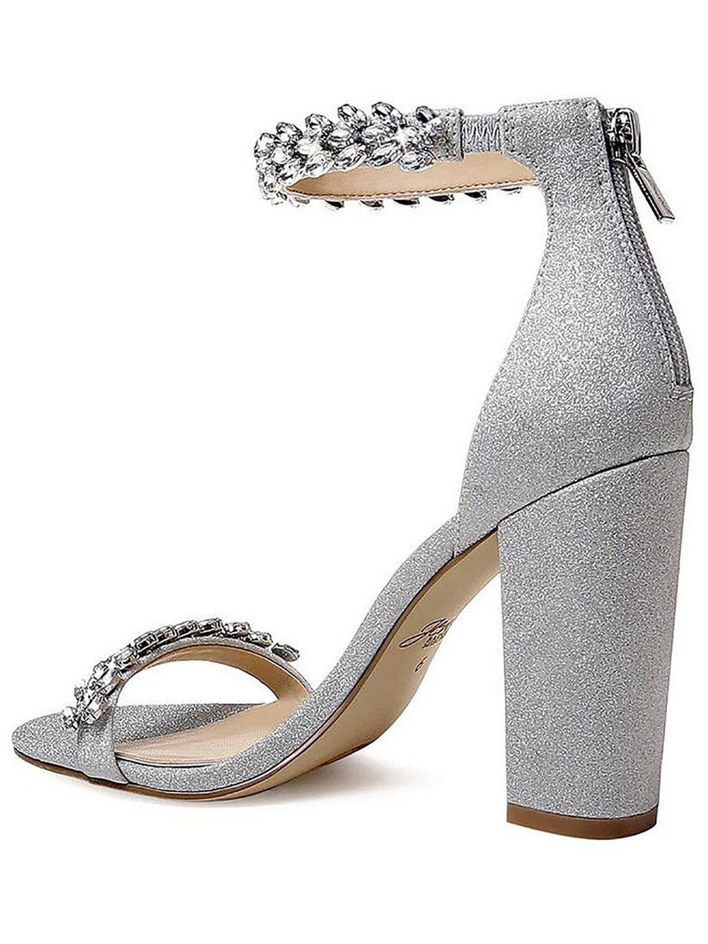 Badgley Mischka Jewel Womens Mayra Rhinestone Embellished Heels