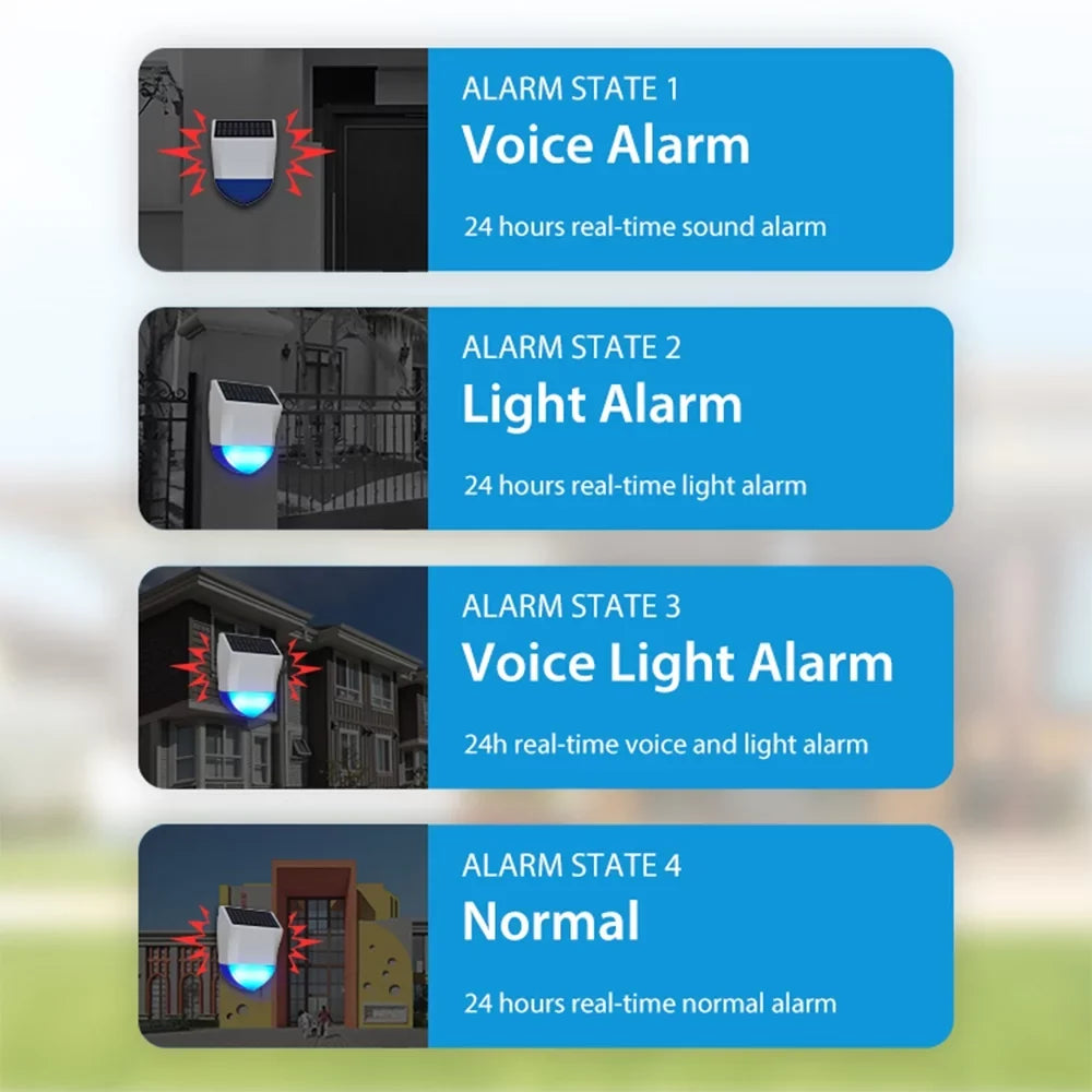 Time Sound DeviceAlarm Apparatus Alarm Bt Solar GoolRC apparatus,App WifiAlarm Ipx5 Sound Smart Powered Alarm Real Waterproof 5.0 Owsoo