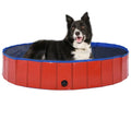 Dog Pool PVC Red Swimming 63"x11.8" Foldable